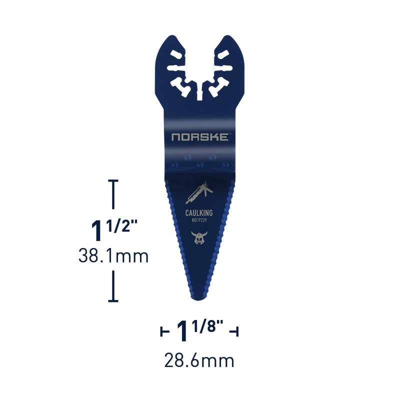 Norske Tools NOTP286 Caulking Scraper Blade (3/Pack)  Oscillating Tool Accessories | Oscillating Saw Blades Black - Image 2